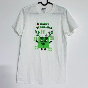 Number Blocks Christmas T-shirt #4 Merry Block-mas : size SM
